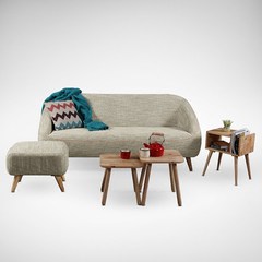 日韩式式布艺沙发创意个性设计家具北欧简约棉麻沙发后现代布沙发 双人 定制色