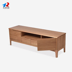 Nordic solid TV cabinet, coffee table, oak floor cabinet, small apartment, living room furniture, modern simplicity Assemble 1.8 meters