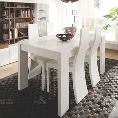 The ultimate fashion modern furniture Nordic white paint Table Rectangular dining table modern minimalist 1600*750*750