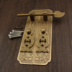 Meilanzhuju cabinet handles Chinese antique furniture retro copper copper copper handle cabinet handle 3x18 bronze