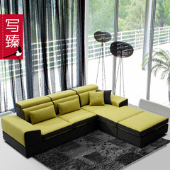 Write Zhen brand sofa fabric sofa detachable combination of modern minimalist small sofa Nordic down sofa in the living room 2.82 meter combination sofa (without pier) Color can be customized