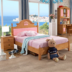 Children's suite furniture, children's bed, girls' princess bed, 1.2 store, high box bed 1.35 Other Right angle bookcase Without