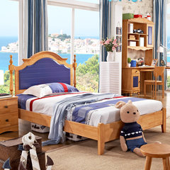 Small carpenter child bed boy boy suite furniture 1.2 meters 1.5 meters high box storage Other Single bed Without