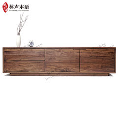 Pure solid wood TV cabinet, modern simplicity, Nordic cabinet, living room, small apartment, walnut TV cabinet, storage furniture Ready Please contact us for custom size and color