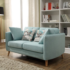 Nordic furniture, fabric sofa, sofa, modern minimalist 1+2+3 sofa combination single, double position, three people 1+2+3 combination Default light blue (color changing)