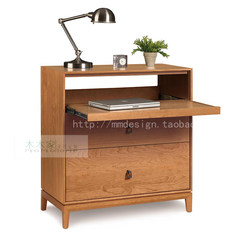 Wooden furniture custom made Nordic style cabinet, leisure cabinet, side cabinet, red oak, black walnut Ready Red oak wood wax oil