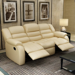 First class cabin function sofa, small apartment, living room cinema 123 combination, three person leather sofa head layer cowhide Single Four bit electric