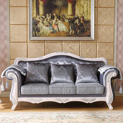 European Garden sofa living room hotel beauty club carved wood single and double one classical furniture Double B-12
