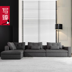 The simplicity of modern sofa combination of large-sized apartment corner sofa sofa living room can wash down the A complete set Color can be customized