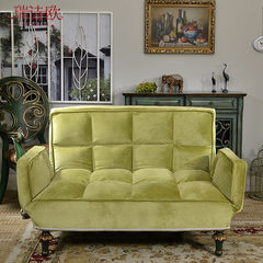 Ruishiou furniture sofa cushion an American country double sofa leisure room BEAUTY COUCH Double Grass green