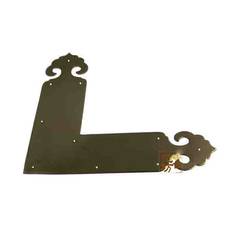 [Yi Gu Fang] Chinese antique furniture door trim piece copper angle angle angle angle for HTE-053 black