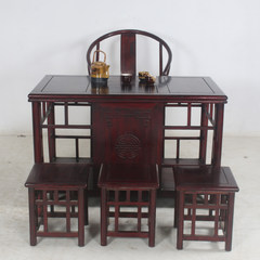 Log furniture original antique wood simple modern Chinese Retro Tea tea tables and chairs combined living room