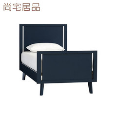 The American village children bed solid wood children bed bed sheets American Boy Girl Crib 1/1.2 M 1000mm*1900mm Wiping varnish Without