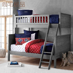 American country all solid wood on the mother bed double bed bed bed elevated low bed children bed combined bed custom Other Wiping varnish process Only high and low beds