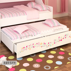 Disney furniture children bed side cabinet bed collocation suite with drawers Tuochuang only Tuochuang bed side cabinet collocation 900mm*2000mm Mickey happy family pulls out the towing box bed belt