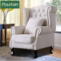 Soft cloth tiger American country CHAIR Retro High leisure garden bedroom study sofa chair Tiger chair High density pure sponge cushion