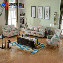 American country sofa sofa Mediterranean single and double sofa sofa combination of large-sized apartment living room. Combinatorial 1+2+3 Emperor Huang