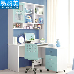 Children's furniture, computer desk, desk, bookshelf, bookcase combination, Corner desk, desk, desk, desk Corner of Taiwan + combination chair