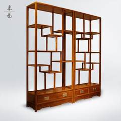 Burma Ming rosewood shelf Duobao antique frame padauk real hard mahogany furniture A pair Below 1 meters
