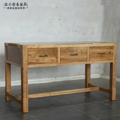 The new Chinese Zen wood furniture wood desk computer desk desk desk DK205 Chinese old elm