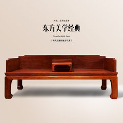 Burma rosewood arhat bed side single board Chinese rosewood furniture Ming Ming rhyme Zen bed furniture