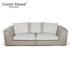 Three person sofa, European style living room, imported furniture, BENTLEY leather, imported Lizard Leather Sofa Three people Three - four sofa length 2700mm