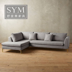 The living room sofa size apartment layout simple and modern combination of detachable chaise sofa corner sofa combination Selctive Color