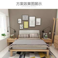 PRADO home furnishing designers make a full set of bedroom furniture set beech color bedroom bedroom bed combination Other Principal graph color Other