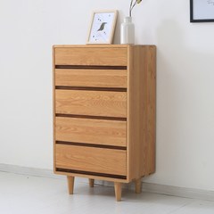 Nordic wood bedroom modern minimalist style oak oak chest locker room furniture cabinet wood bucket Assemble Log color