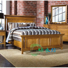 Green wood solid furniture, European style furniture, American furniture, American children's furniture combined single bed customization 1500mm*2000mm Installation of bronze screw Without