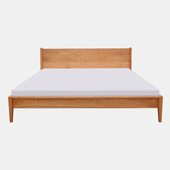 [branch] black walnut, cherry wood bed backrest bed double tenon Yu combination package post modern minimalist 1500mm*2000mm Black walnut Other structures