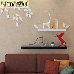 A paint layer board partition shelves hanging TV background wall decoration wall is arranged on the rack shelf bracket Red 80*20*4.0 piece