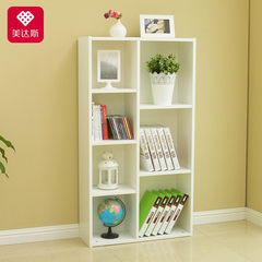Meidasi bookcase bookshelf bookcase bookshelf simple modern children lattice Cabinet Bookcase free combination cabinet Light walnut wood