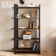 Iron foil northern Europe creative iron shelf shelf rack, modern simple simple solid wood storage frame partition frame Low money: long, wide and high 106*35*90cm
