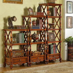 American solid wood sundries rack, floor return European shelf, wooden shelf, corner shelf, shelf, wall bookshelf High rack