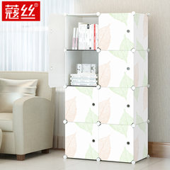 Easy silk book bookshelf, simple modern free combination shelf, bookcase storage cabinet, locker Trapezoid 6 lattice