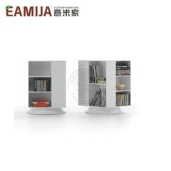 Eamija revolving bookshelf / corner shelf, custom designed Italy, modern personality tea table, Beijing Italian rice house