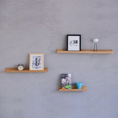 A wood partition wall rack is simple living room furniture TV background wall decoration wood frame adjacent shelves Log size