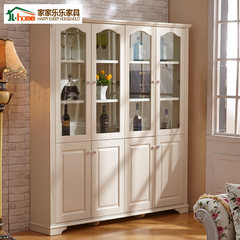 Korean garden bookcase free combination four bookcases with door white paint style bookcase bookcase bookshelf ivory 0.6 meters wide