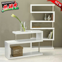 New simple modern fashion, white paint bookcase, piano baking paint shelf, shelf direct sales can be customized 80*30*165 height and width of high cabinet