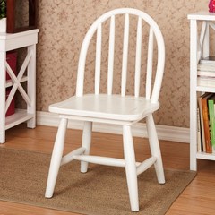 American wood stool simple modern computer chair chair senior paint white Windsor chair romantic pastoral Custom tailored auction Solid wood feet No handrail