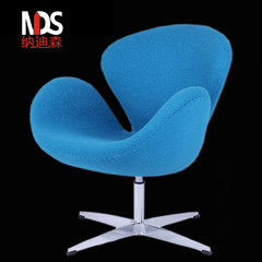 Swan chair swivel chair, office chair reception computer negotiate leisure sofa chair dining chair classic designer chair High quality cashmere Aluminum alloy foot Fixed armrest