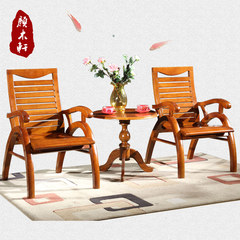 Residential furniture ashtree wood coffee chair seat study computer chair chair Chinese American office chair Coffee Chair + coffee table Solid wood feet Fixed armrest