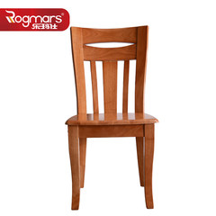 The music master of modern Chinese rubber wood wooden chair dining chair dining chair wood computer desk chair 8870 Begonia color x2