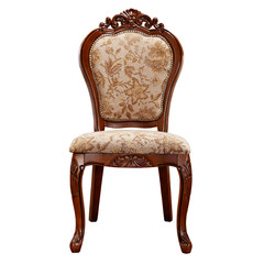 Shipping of European American fabric chair chair carved book chair chair hotel restaurant cafe antique computer chair Pure solid wood fabric with armrests