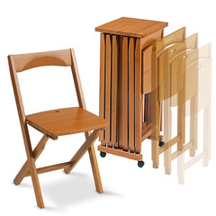 Italy imported wooden folding chair household computer chair office chair modern minimalist wooden chair Cherry frame chair (without chair)