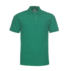 "Buy one for one" Polo Shirt Short Sleeve men's loose color big size men's business casual Lapel T-shirt custom [support team customization logo] Positive green