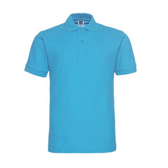 "Buy one for one" Polo Shirt Short Sleeve men's loose color big size men's business casual Lapel T-shirt custom [support team customization logo] Lake blue