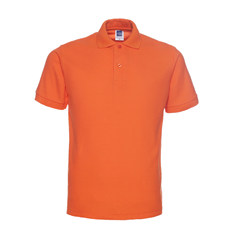 "Buy one for one" Polo Shirt Short Sleeve men's loose color big size men's business casual Lapel T-shirt custom [support team customization logo] orange