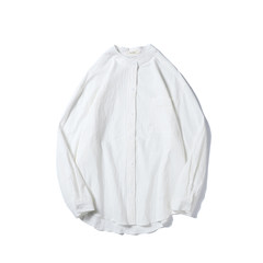 The new trend of men's clothing, men's jacket, casual men's wear, long sleeve shirt trend S white